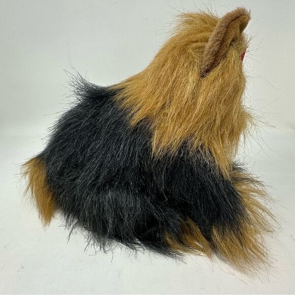 Vintage Ty Yorkie Dog Plush Collectible Yappy Sitting With Bow NOS 1990s - Picture 10 of 14
